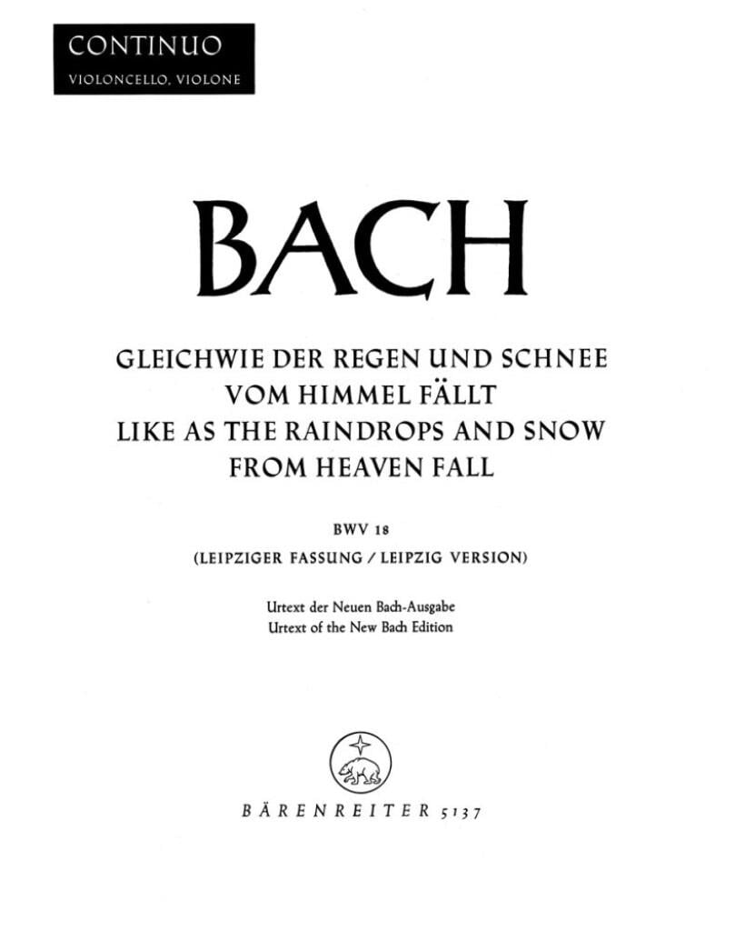 Gleichwie der Regen und Schnee vom Himmel fallt